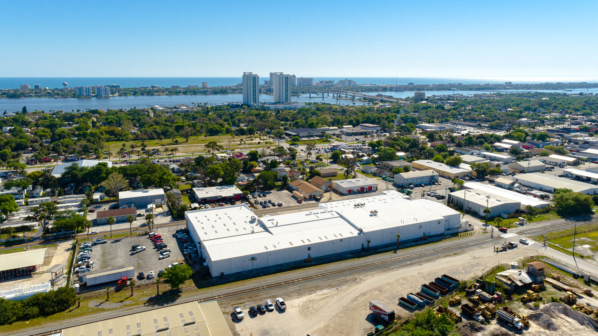 Aerial view of the InSpec Solutions facility in Holly Hill, Florida
