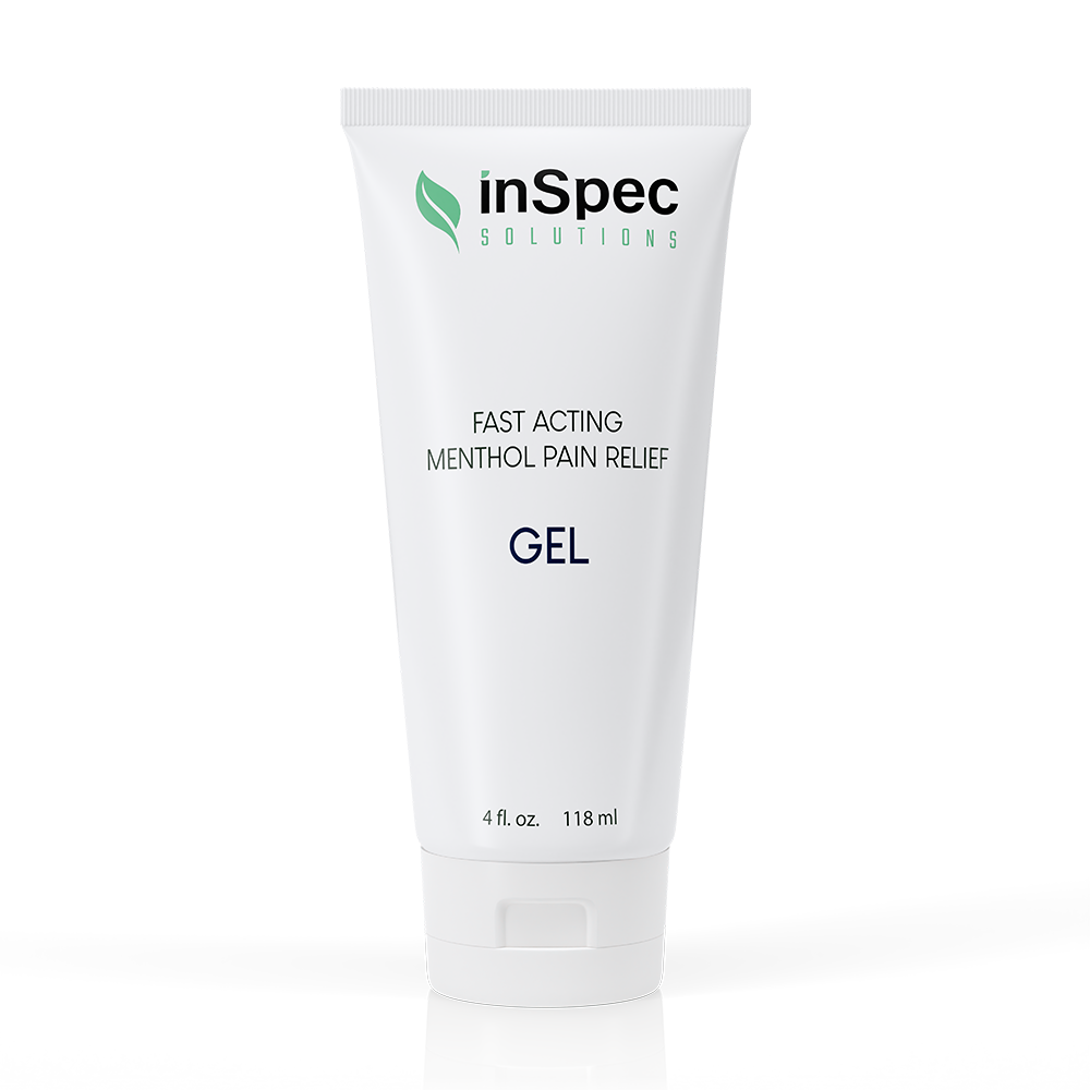 6% Menthol Pain Relief Gel illustrative concept packaging