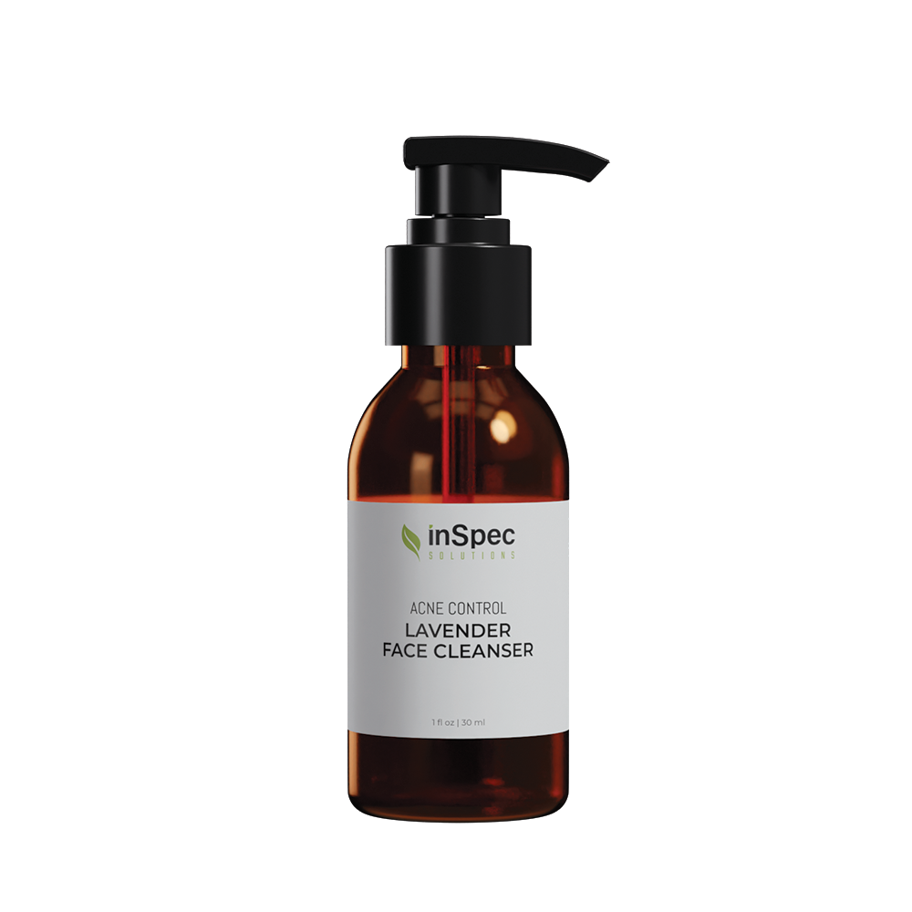 Acne Control Lavender Face Cleanser illustrative concept packaging