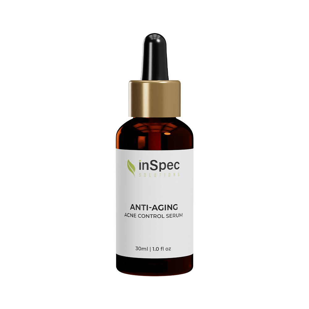 Acne Toning Face Serum illustrative concept packaging