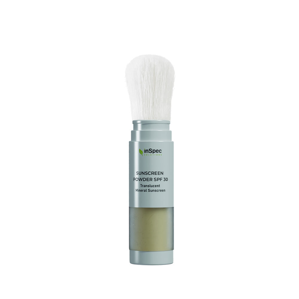 Brush-On Mineral Powder Sunscreen SPF 30 concept packaging
