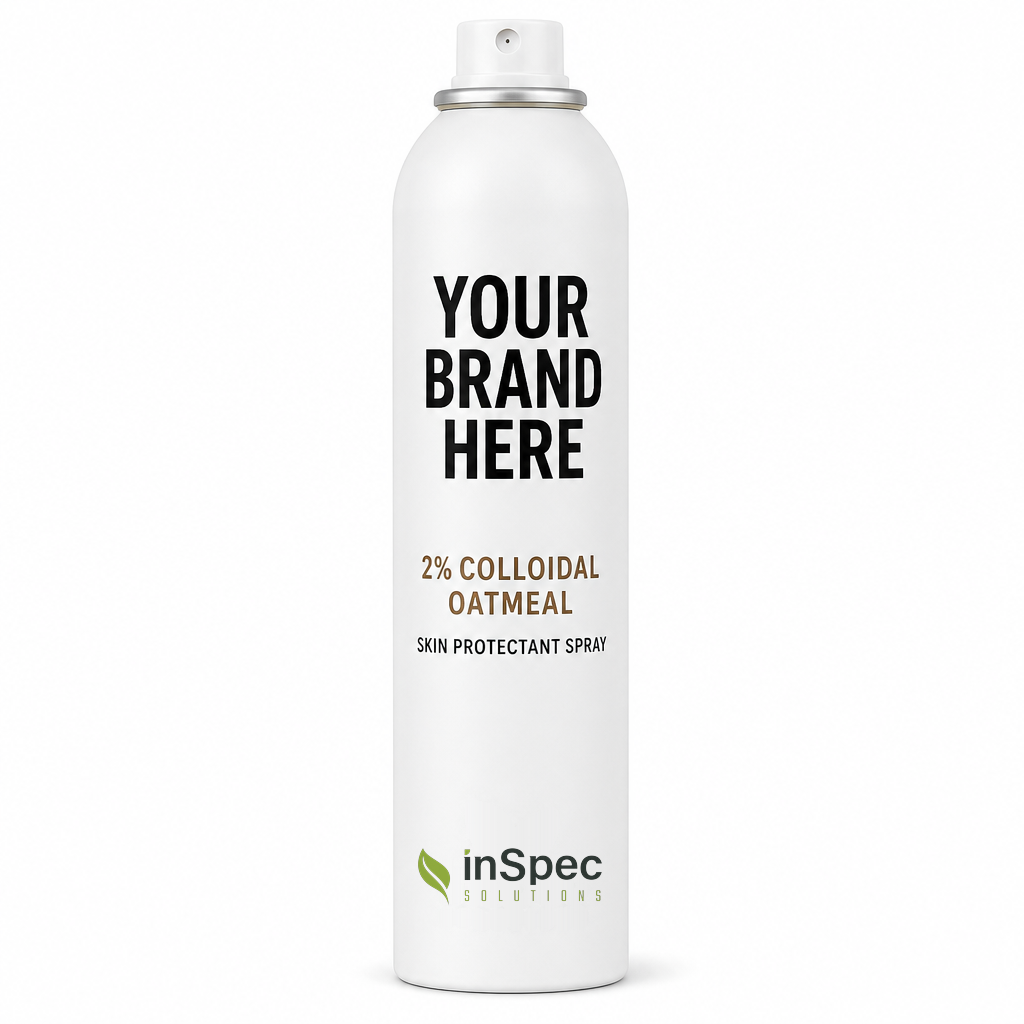 2% Colloidal Oatmeal Spray concept packaging