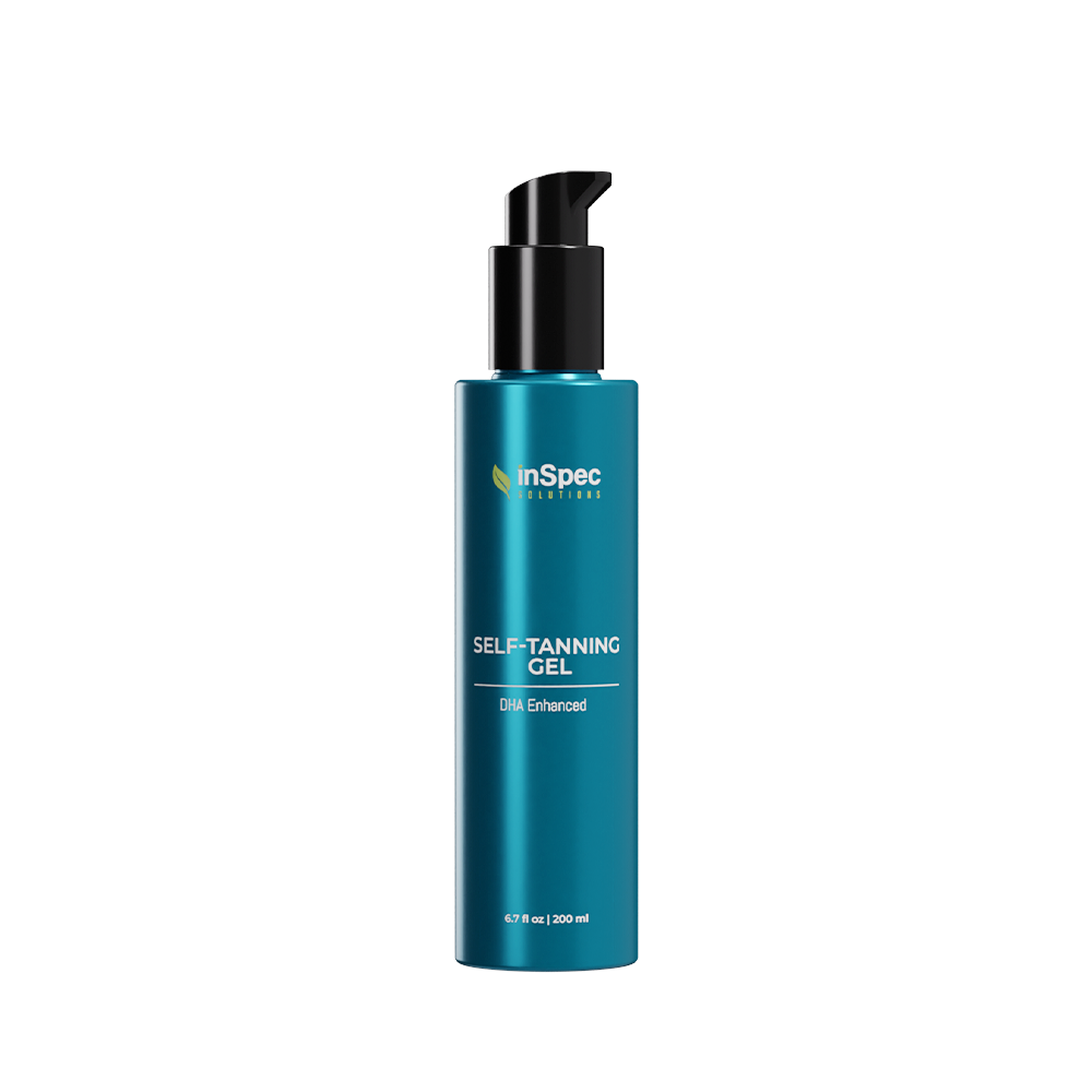 DHA Enhanced Self-Tanning Gel illustrative concept packaging