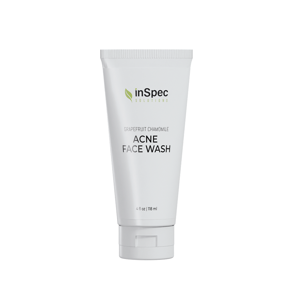 Grapefruit Chamomile Acne Face Wash illustrative concept packaging