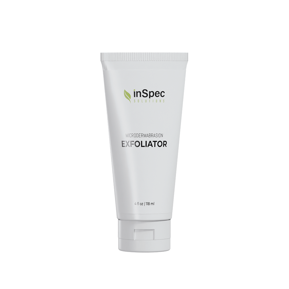 Microdermabrasion Exfoliator illustrative concept packaging