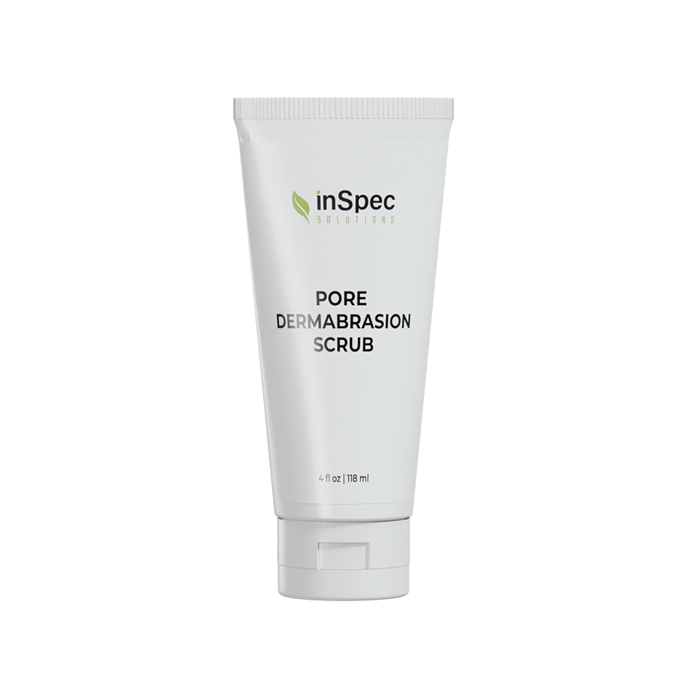 Pore Dermabrasion Scrub illustrative concept packaging
