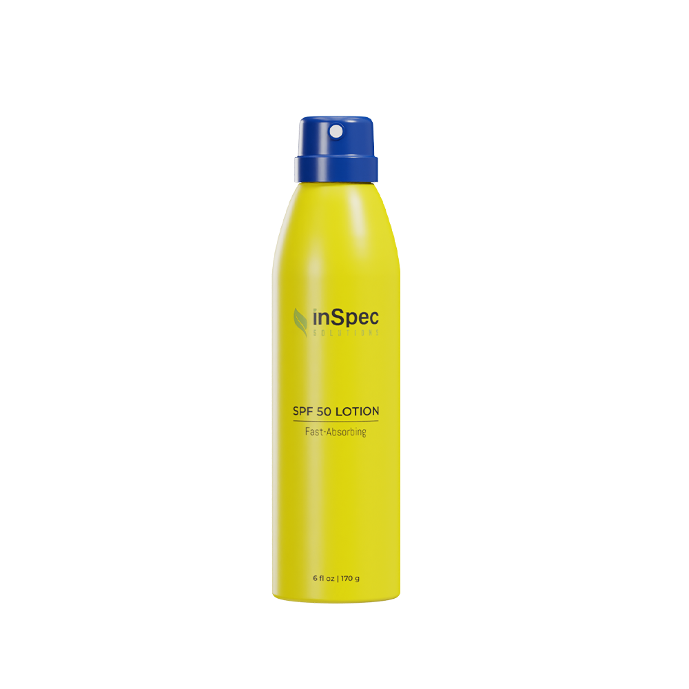 Fast-Absorbing SPF 50 Continuous Spray illustrative concept packaging