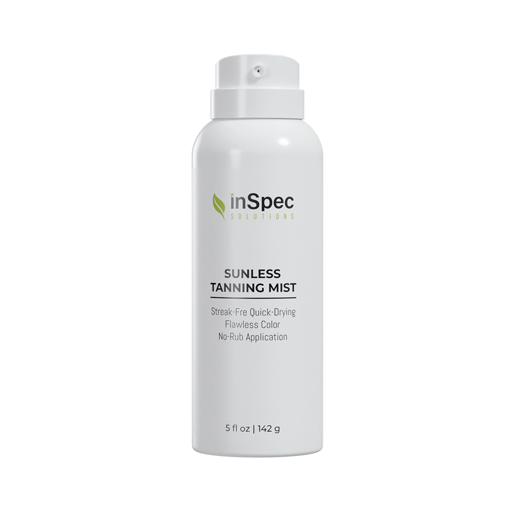 Sunless Self-Tanning Mist illustrative concept packaging
